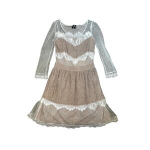 Alice By Temperley Blush Pink Dress With Cream Lace